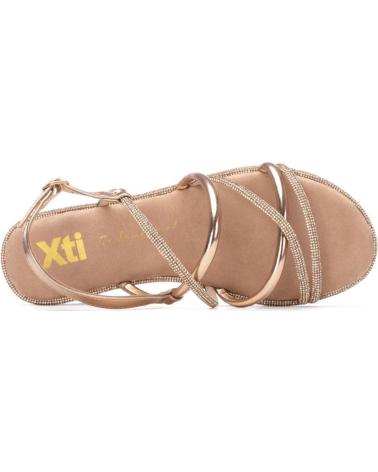 XTI SANDALIA PLANA DE TIRAS METALIZADAS XTI 145106 NUDE