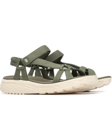 XTI SANDALIA DEPORTIVA XTI 145463 CON CIERRE DE VELCRO KAKI