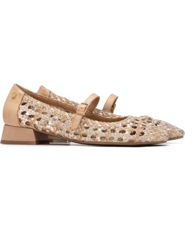 CARMELA MERCEDITAS CALADAS CON TACÓN BAJO 163128 BEIGE