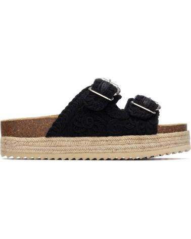 REFRESH SANDALIA PLATAFORMA DOBLE HEBILLA REFRESH NEGRO