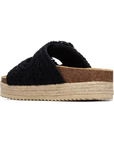 REFRESH SANDALIA PLATAFORMA DOBLE HEBILLA REFRESH NEGRO