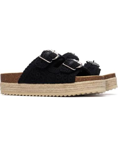 REFRESH SANDALIA PLATAFORMA DOBLE HEBILLA REFRESH NEGRO