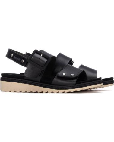 REFRESH SANDALIA REFRESH 175165 CON PLATAFORMA DENTADA NEGRO