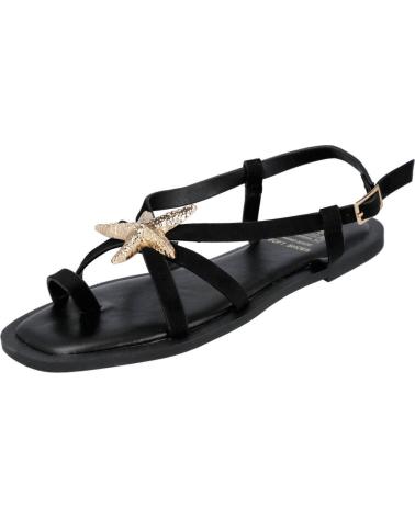BUBBLE BOBBLE SANDALIAS PLANAS M2696 CON DETALLE DE ESTRELLA NEGRO