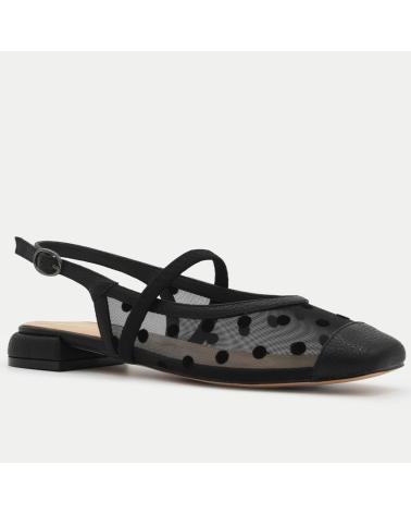AZAREY BAILARINA DESTALONADA CON TUL Y LUNARES 578L354-57 NEGRO