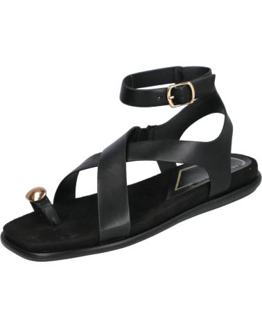 MARIA MARE SANDALIAS PLANAS CON ANILLO Y TIRAS CRUZADAS 68733 NEGRO