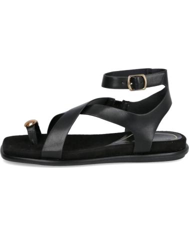 MARIA MARE SANDALIAS PLANAS CON ANILLO Y TIRAS CRUZADAS 68733 NEGRO