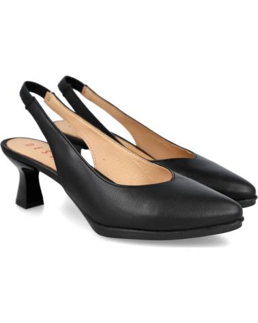 DESIREÉ ZAPATOS DESTALONADOS DESIREÉ MACA2 TACÓN BAJO NEGRO