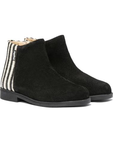girl Mid boots ANGELITOS BOTA SPORT PIEL 752 NEGRO