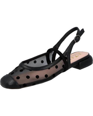 AZAREY BAILARINA DESTALONADA CON TUL Y LUNARES 578L354-57 NEGRO