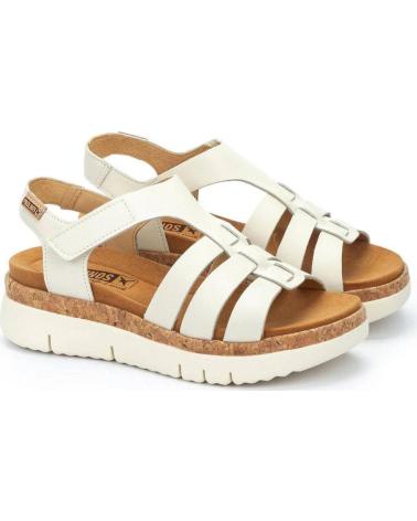 PIKOLINOS SANDALIAS PIKOLINOS W4N-0754 EN PIEL CREMA