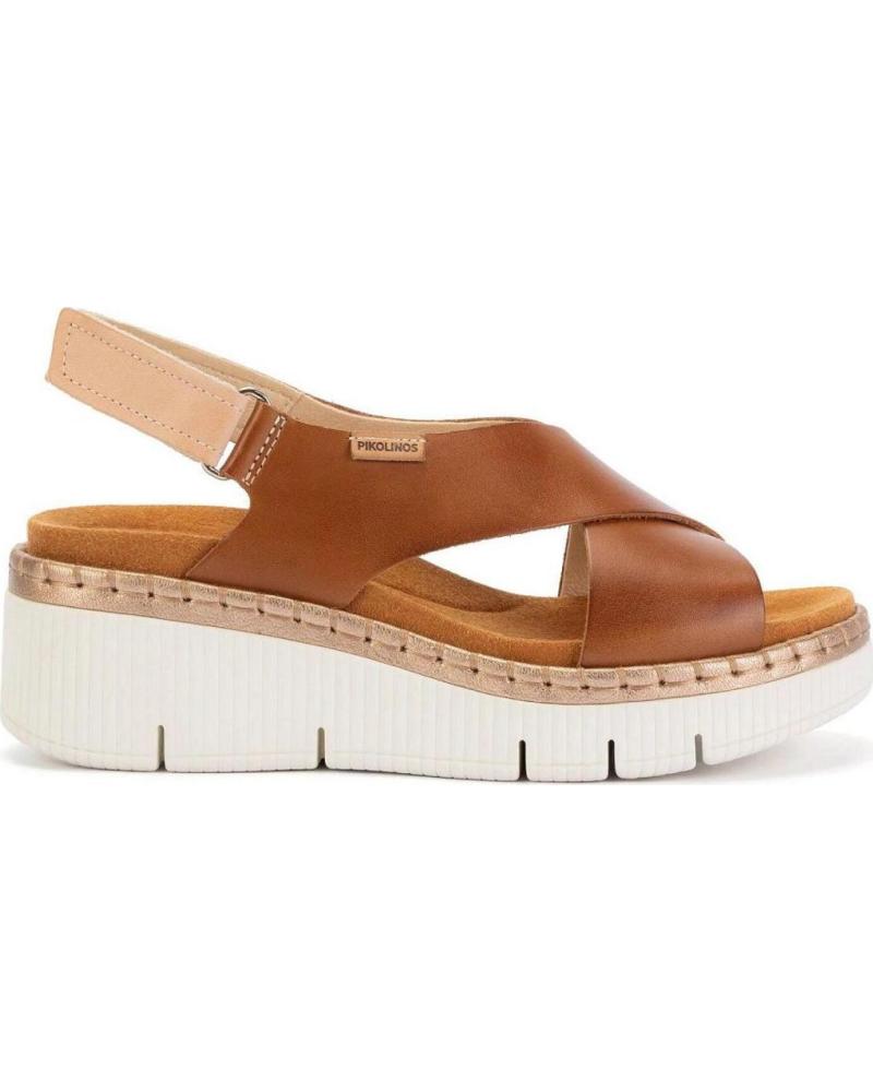 PIKOLINOS SANDALIAS PIKOLINOS W0K-0606C1 CON PLATAFORMA CUERO
