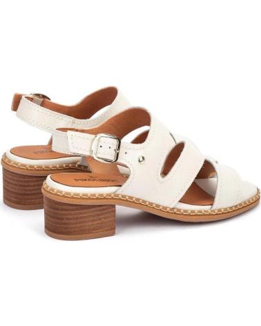 PIKOLINOS SANDALIAS PIKOLINOS W3H-1635 CON TACÓN BLOQUE CREMA