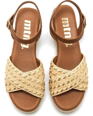 MTNG SANDALI LITA CON ZEPPA IN CORDA INTRECCIATA BEIGE