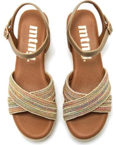 MTNG SANDALIA LITA 62744 CON PLATAFORMA DE ESPARTO BEIGE