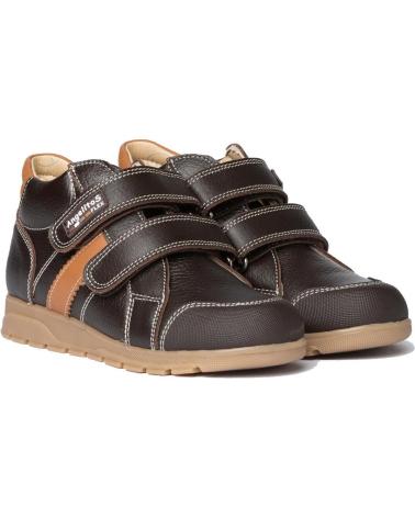 girl and boy Mid boots ANGELITOS BOTA SPORT PIEL 780 CHOCOLATE