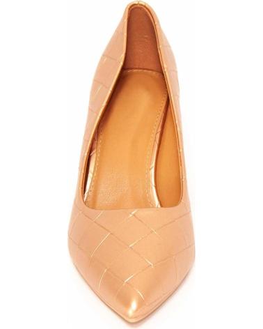 MONTEVITA STILETTOS CUADRISAL GOLD CON TACÓN BLOQUE GOLD