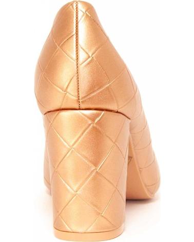 MONTEVITA STILETTOS CUADRISAL GOLD CON TACÓN BLOQUE GOLD