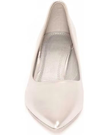 MONTEVITA ZAPATO SALÓN TACÓN BLOQUE METÁLICO SILVER