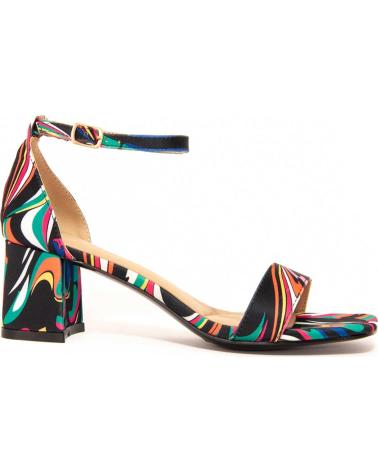 MONTEVITA SANDALIAS MONTEVITA SANMED CON TACÓN BLOQUE Y ESTAMPADO MULTICOLORED
