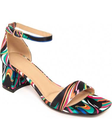 MONTEVITA SANDALIAS MONTEVITA SANMED CON TACÓN BLOQUE Y ESTAMPADO MULTICOLORED