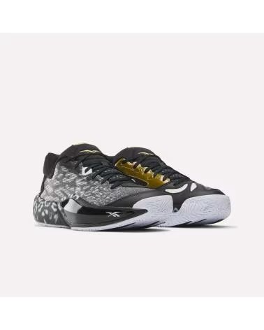 REEBOK ZAPATILLAS DE BALONCESTO ENGINE A26 BLACK WHITE METALLIC GOLD