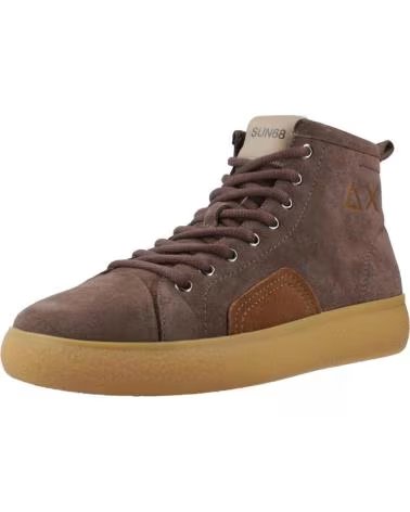 SUN68 BOTINES LUIS MIDI SUEDE S08 MARRON