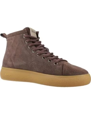 SUN68 BOTINES LUIS MIDI SUEDE S08 MARRON