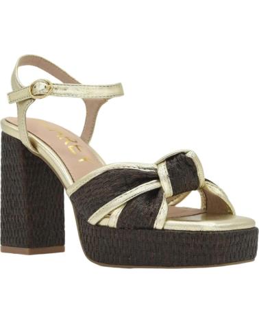 AZAREY SANDALIA DE FIESTA CON PLATAFORMA Y TIRAS CRUZADAS 494K916 MARRON