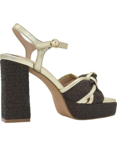 AZAREY SANDALIA DE FIESTA CON PLATAFORMA Y TIRAS CRUZADAS 494K916 MARRON