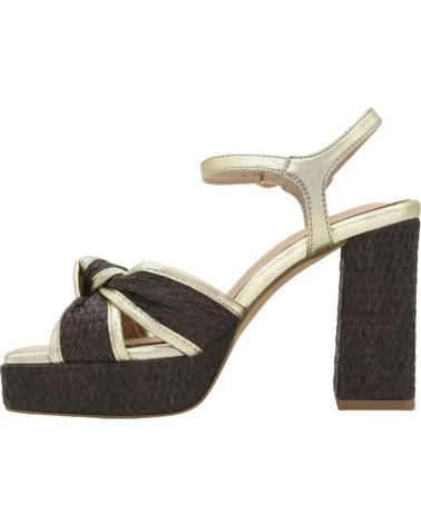 AZAREY SANDALIA DE FIESTA CON PLATAFORMA Y TIRAS CRUZADAS 494K916 MARRON