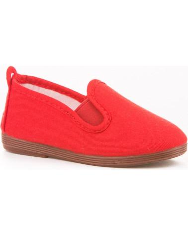 Sneaker ANGELITOS  für Mädchen und Junge LONA TEXTIL 120  ROJO