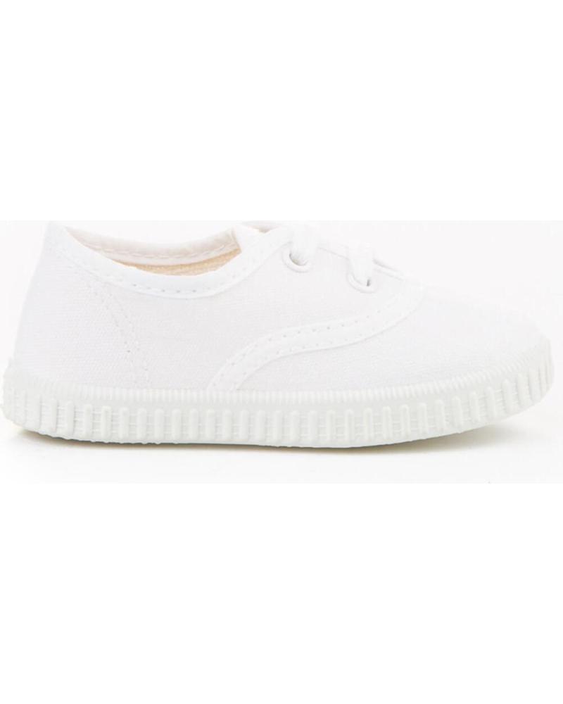 Sneaker ANGELITOS  für Mädchen und Junge LONA TEXTIL 121  BLANCO