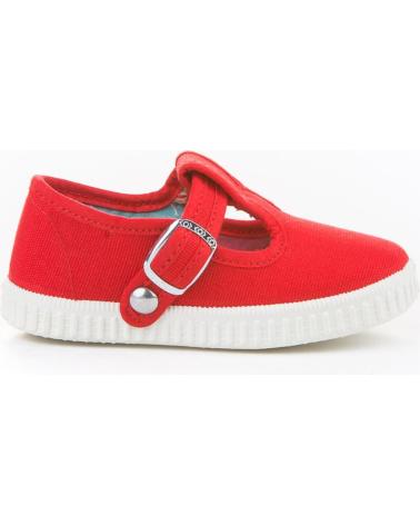 Sneaker ANGELITOS  für Mädchen und Junge LONA TEXTIL 122  ROJO