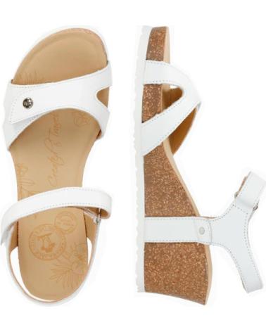 PANAMA JACK SANDALIAS DE TACON JULIA BASICS B17 EN PARA MUJER BLANCO