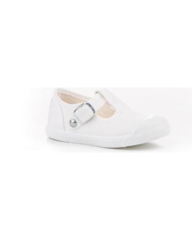 Sneaker ANGELITOS  für Mädchen und Junge LONA TEXTIL 125  BLANCO