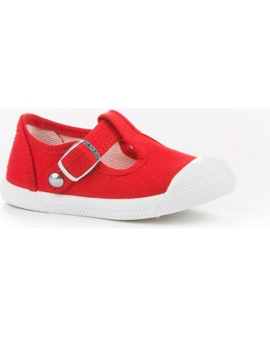 Sneaker ANGELITOS  für Mädchen und Junge LONA TEXTIL 125  ROJO