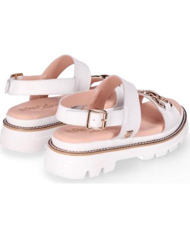 CHIKA10 SANDÁLIA PLATAFORMA COM FIVELA DECORATIVA BLANCO-WHITE