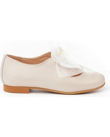 Sapatos de Menina ANGELITOS BAILARINA CEREMONIA PIEL 1392 BEIGE