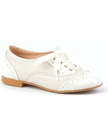 Chaussures ANGELITOS  pour Fille ZAPATO GALES PIEL 1394  BEIGE