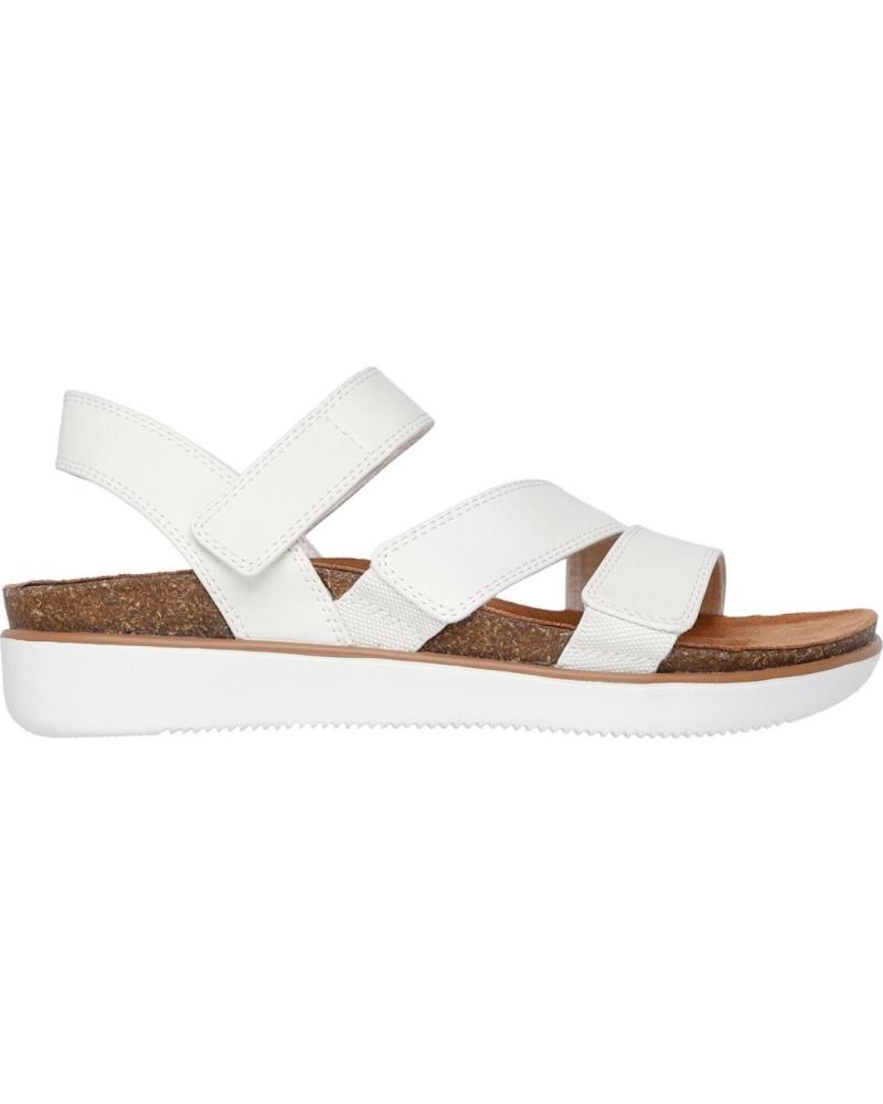 SKECHERS SANDÁLIAS LIFTED COMFORT COM TIRAS CRUZADAS BLANCO