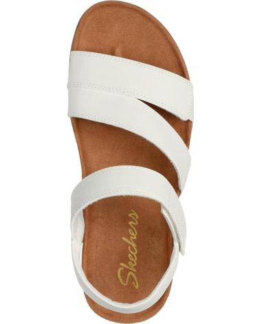 SKECHERS SANDÁLIAS LIFTED COMFORT COM TIRAS CRUZADAS BLANCO