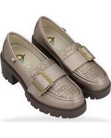 ANEKKE MOCASSINS PLATAFORMA COM FIVELA DECORATIVA GOLD