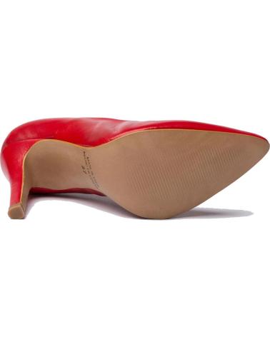 Zapatos de tacón EVA MAÑAS  de Mujer SALON FIESTA PIEL 1494  ROJO