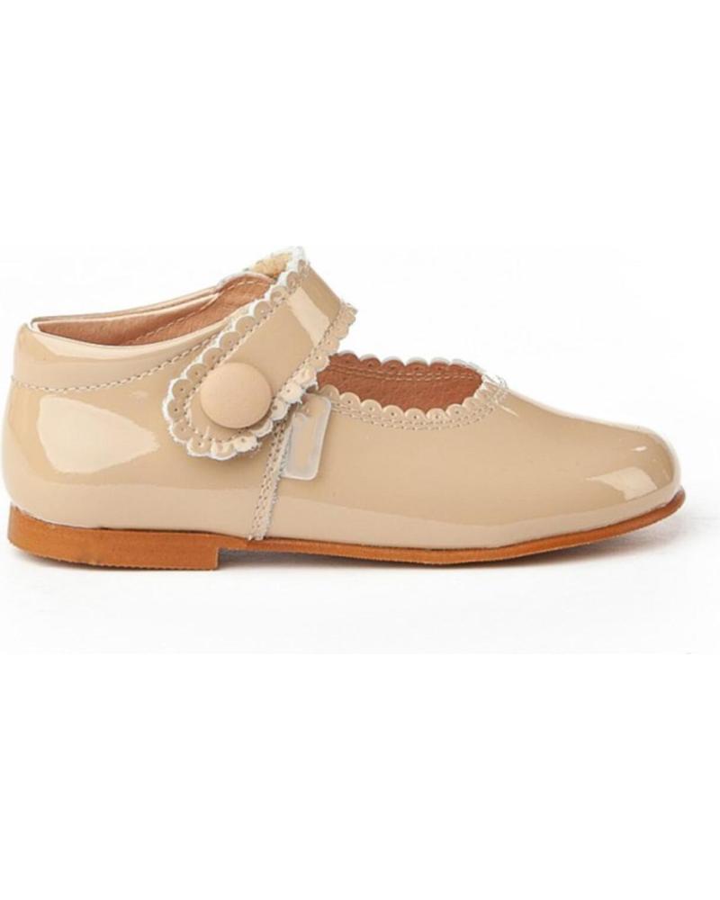 Schuhe für Mädchen ANGELITOS ZAPATO MERCEDITAS PIEL 1502 CAMEL