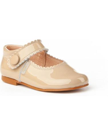 Schuhe für Mädchen ANGELITOS ZAPATO MERCEDITAS PIEL 1502 CAMEL