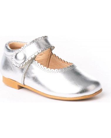 Schuhe für Mädchen ANGELITOS ZAPATO MERCEDITAS PIEL 1502 PLATA