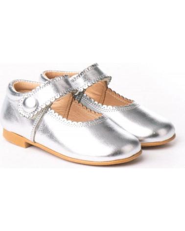 Schuhe für Mädchen ANGELITOS ZAPATO MERCEDITAS PIEL 1502 PLATA
