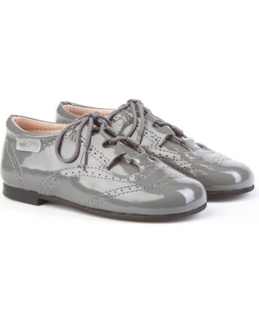 Zapatos de Niña ANGELITOS ZAPATO INGLESITAS PIEL 1505 GRIS