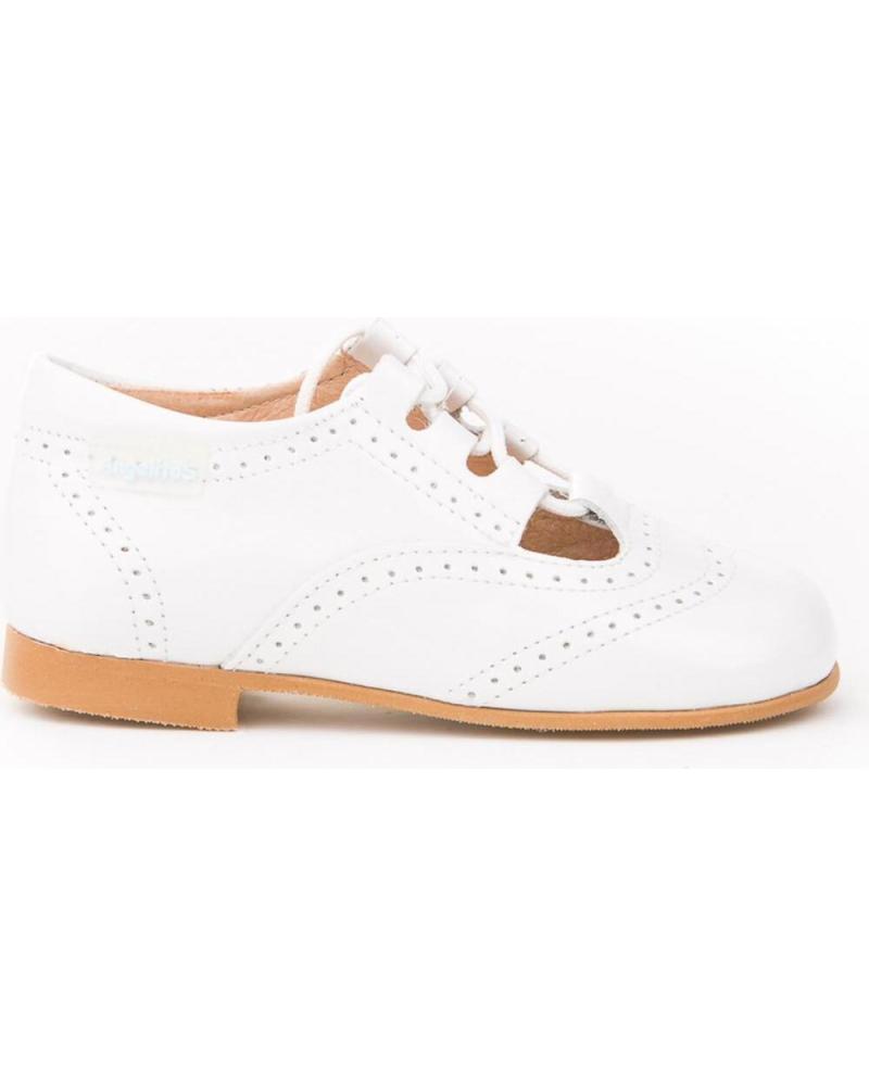 Zapatos de Niña ANGELITOS INGLESITA PIEL 1506 BLANCO